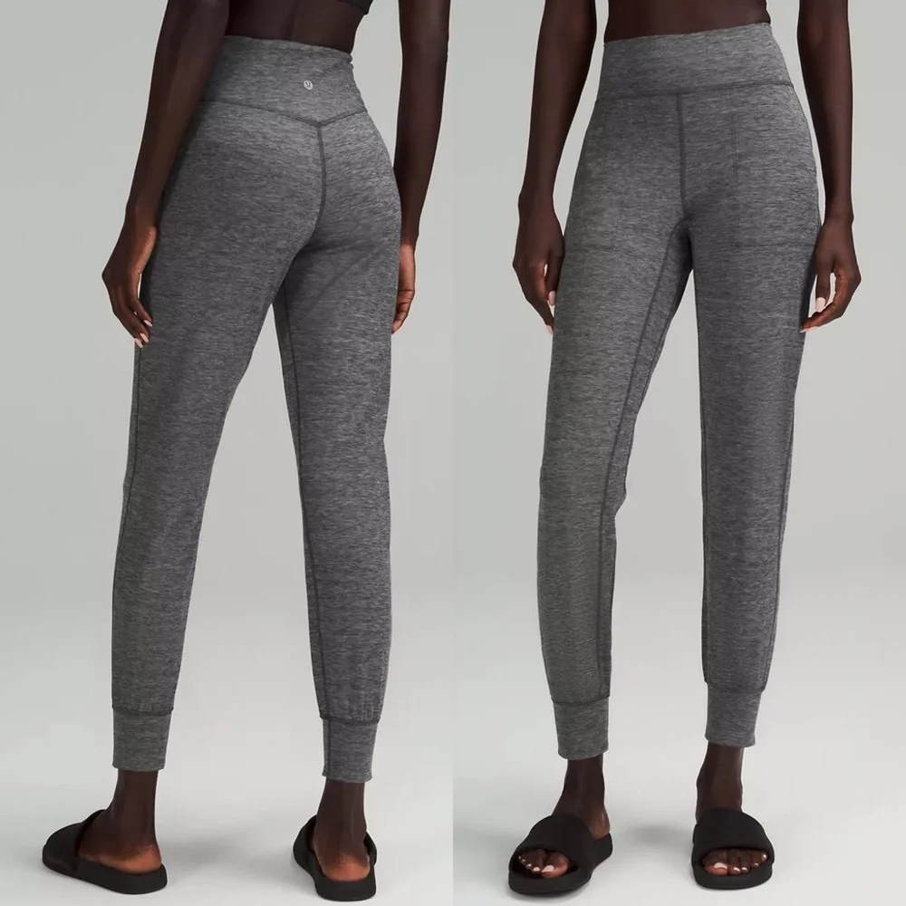 Lululemon Align High Rise Jogger Pants Heathered Graphite Grey 12 NWT - Picture 1 of 8